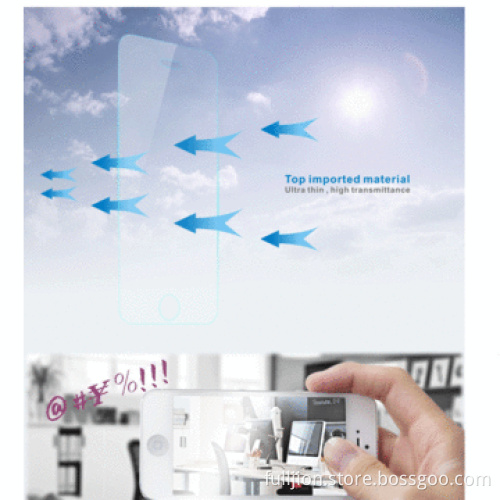 Cellphone tempered-glass screen protector with design